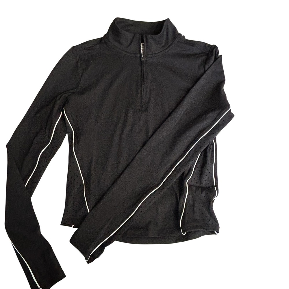 90 Degree by Reflex Pullover Womens Small Serve It Up Half Zip Mesh Trim Athleti